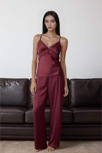 Regular Fit Long Length Satin Bottom G1671Ax25Au
