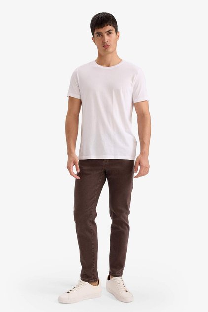 Slim Tapered Fit Normal Bel Daralan Paça Jean Pantolon F4046AX25WN