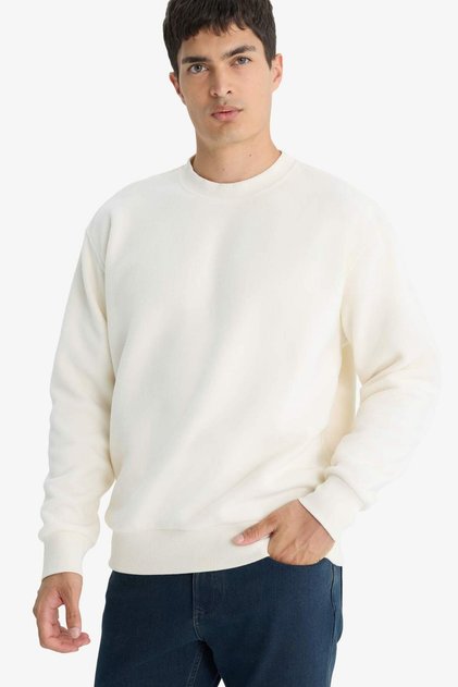 Relax Fit Bisiklet Yaka Polar Sweatshirt F3685AX25WN
