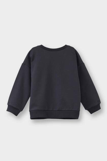 Defacto Disney Lilo & Stitch Bisiklet Yaka Sweatshirt Kız Bebek