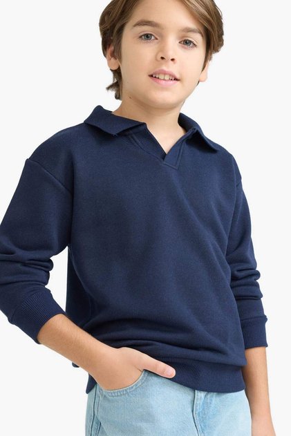 Apaş Collar Sweatshirt for Boys F3940A825Au