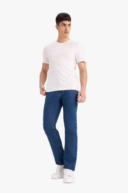 Sergio Regular Fit Normal Waist Pipe Leg Jean Trousers F1875Ax25Au
