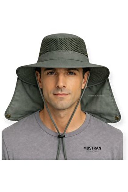 CAPTAIN Fisherman Style Cap XY-00 Güneş ve Haşere Koruyuculu