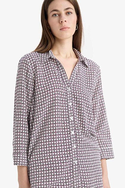 Regular Fit Checkered Long Sleeve Shirt K6402Az25Sp