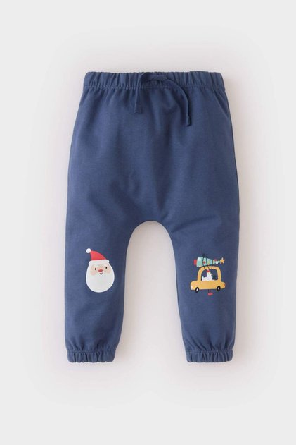 New Year's Themed Elastic Waist Sweatpants for Baby Boy D6505A524Wn