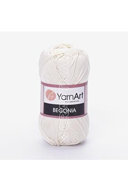 eRiNGo　1001 Yarnart BEGONIA - MERSERİZE EL ÖRGÜ İPİ BEYAZ-003 - Fiyatı, Yorumları