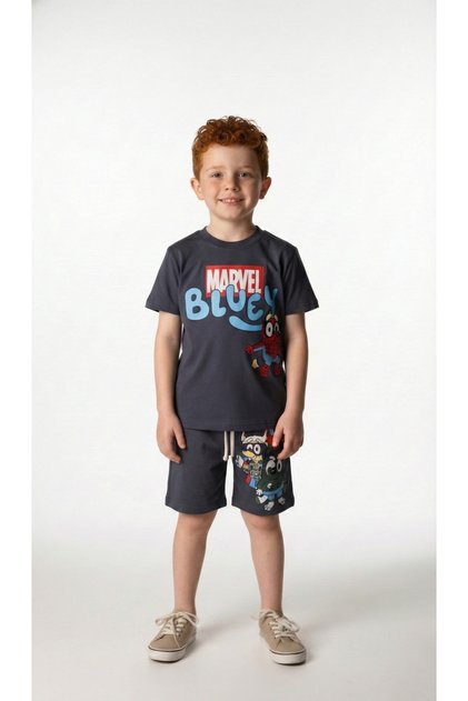 Marvel Bluey Shorts Set