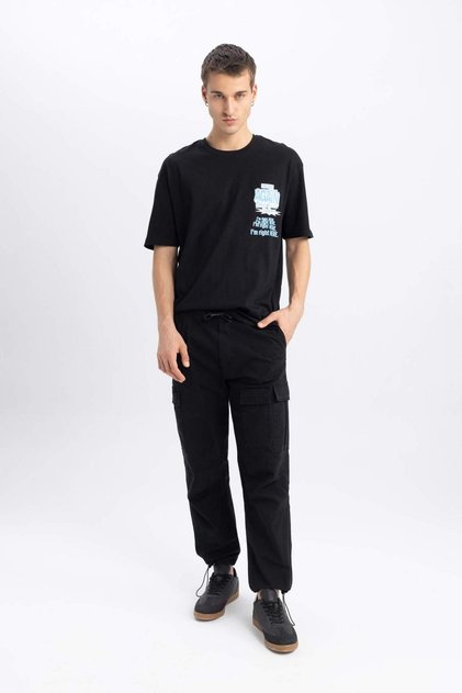 Parachute Pants Relax Fit Straight Leg with Cargo Pockets B4555Ax24Sp
