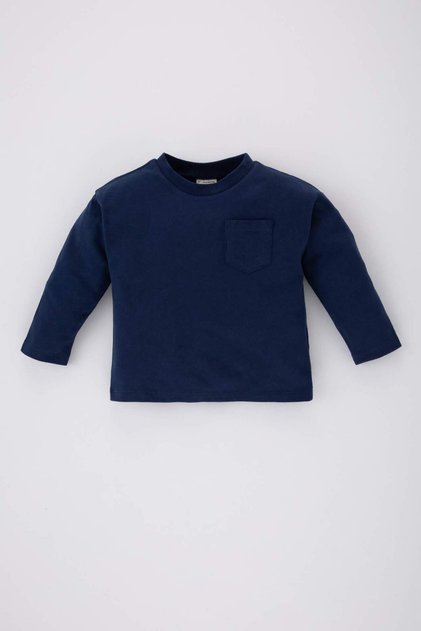 Baby Boy Crew Neck Long Sleeve T-Shirt B7004A524Sp