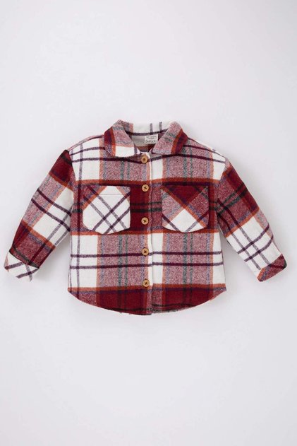 Baby Girl Flannel Long Sleeve Shirt A8815A523Wn