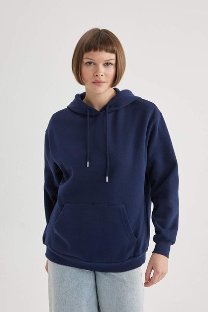 Relax Fit Hooded Thick Sweatshirt W1240Az23Wn