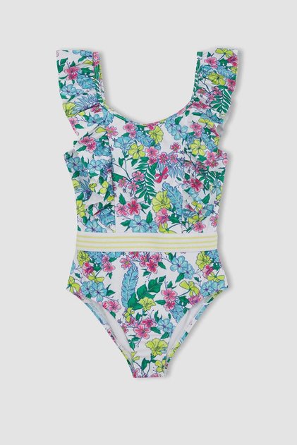 Girl's Floral Print Swimsuit Z3602A623Hs