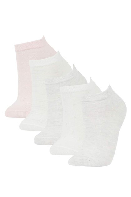 Girls' 5-Piece Cotton Fun Socks Y1937A6Ns