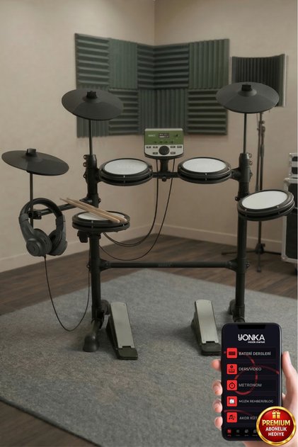 Ddx-110bt Profesyonel Dijital Davul Elektronik Bateri Bluetooth'lu (KULAKLIK HEDİYE)