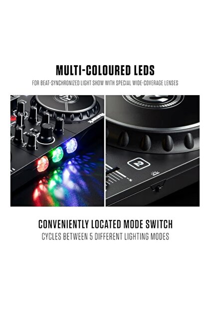NUMARK Party Mix 2 LED Aydınlatmalı, Mobil Cihaz Uyumlu DJ