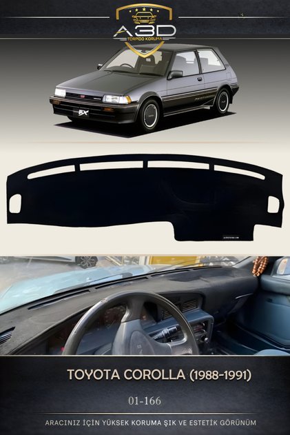 Toyota Corolla (1988-1991) Dashboard Protection Cover Towel Cover Carpet Protector Front Accessory