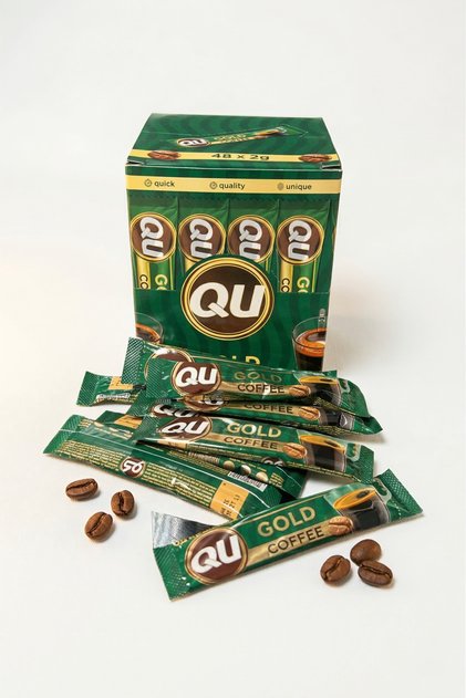 Instant Coffee Gold Sachets 48 x 2g, Rich and Strong Flavor