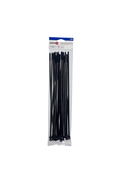 Colier 350 x 5.5 mm, negru, (set 25 buc)
