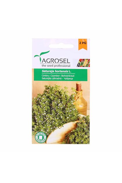 Seminte plante aromatice cimbru Satureja Hortensis, Agrosel