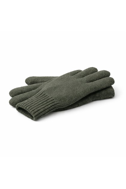 Double Knitted Khaki Gloves – Standard Size, Suitable for Cold Weather