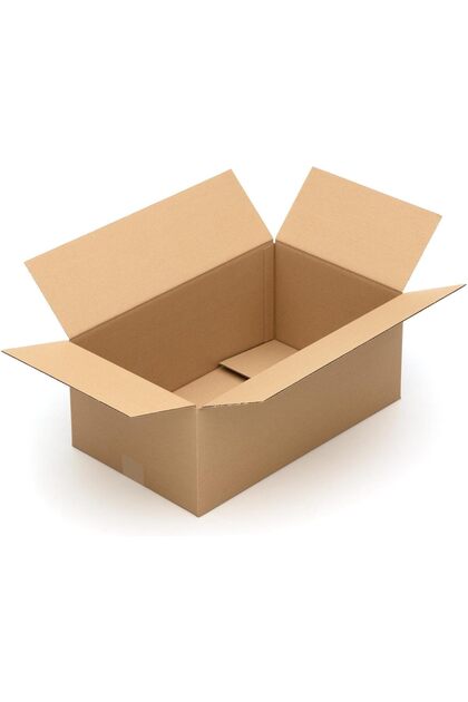 ™ Pack of 10 Cardboard Moving Boxes, 25kg Capacity, Brown, Corrugated, Recyclable