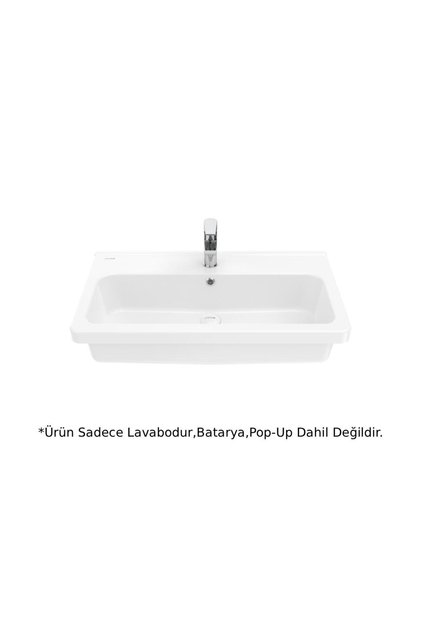 IP080 İpek Etajerli Lavabo Beyaz 80 cm