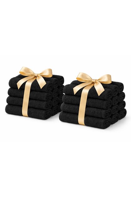 Terry Cotton Face Towels - Pack of 24 | 600 GSM - Ultra Soft, Highly Absorbent, Premium Quality