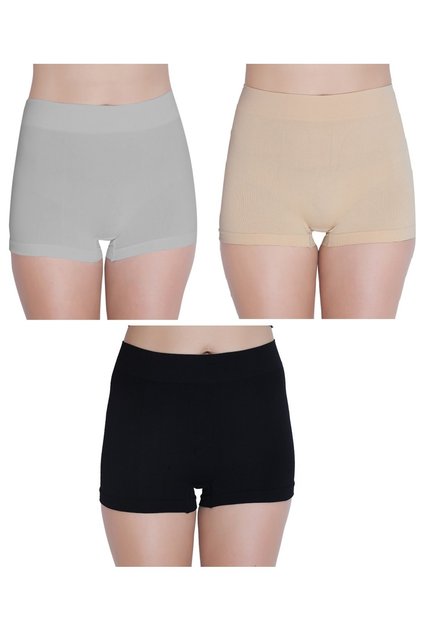 Women's Seamless No show, No pinch,No panty lines Boy short Panty, Pack of 3, Size S to XL