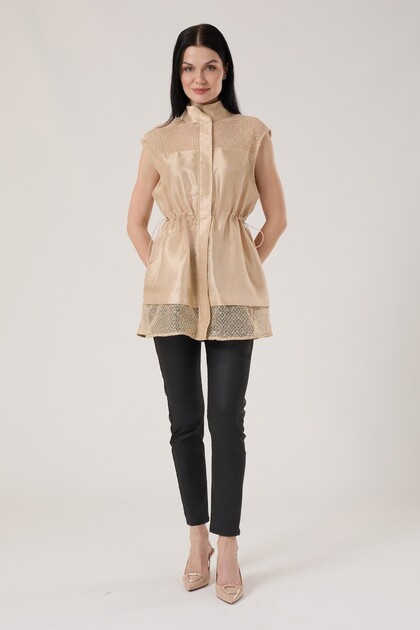Beli Lastikli Organze Yelek 9298
