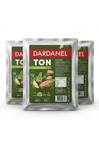 Dardanel 1 Kg Ton Balığı Zeytinyağlı 3'lü Paket – Büyük Boy