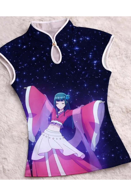 Anime Kusuriya No Hitorigoto Vintage Sleeveless Cropped