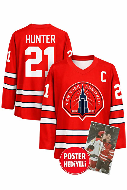 Heated Rivalry Scott Hunter New York Admirals Hokey Forması Jersey
