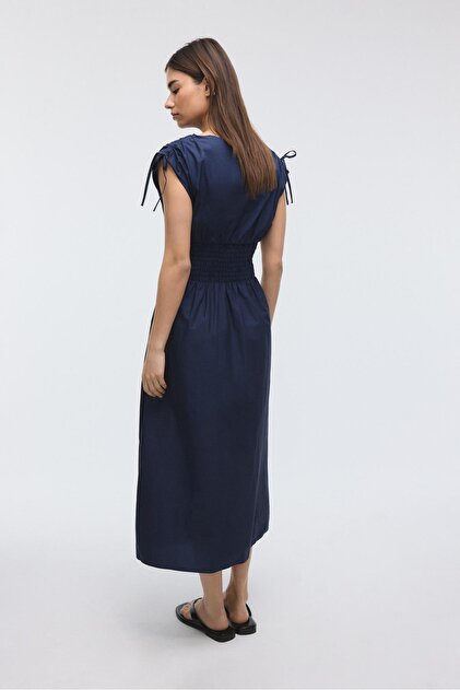stradivarius pleated dress Stradivarius PLEATED MIDI - Day dress - white