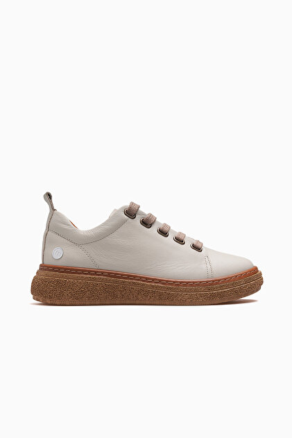 Mammamia Kadın Deri Günlük Sneaker Ayakkabı 26y D26ya-7750 Bej