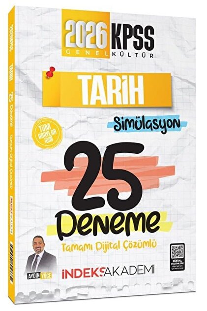 İndeks Akademi 2026 KPSS Tarih Simülasyon 25 Deneme Çözümlü