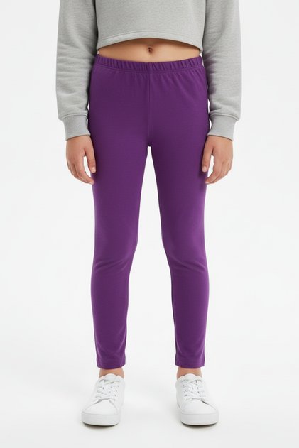 Girl's Plain Leggings