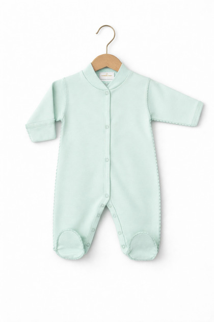 Reverse Stitch Overalls with Built-In Gloves