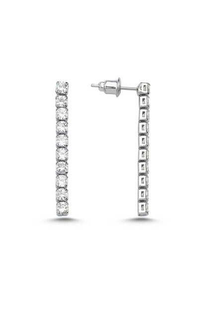 3mm Rhodium Su Yolu Küpe