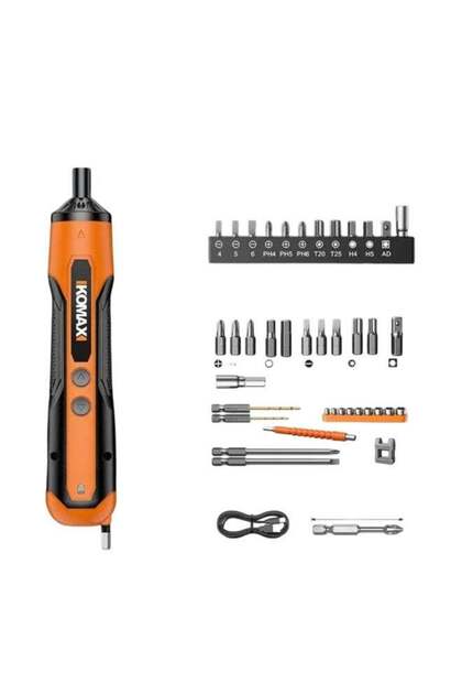 V6 Powered Cordless Screwdriver and Bit Set