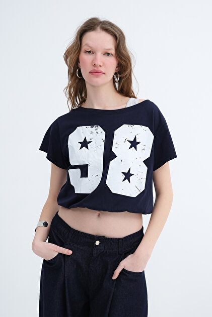 Addax Çift Katlı Baskılı T-shirt P10584 - Fiyatı, Yorumları