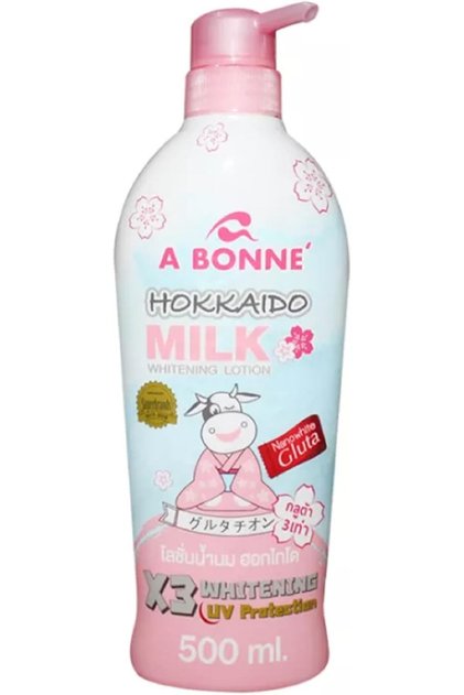 Hokkaido Milk Nanowhite Gluta Whitening Lotion 500ml