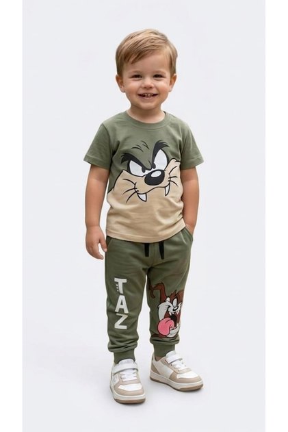 Tasmanian Devil Print Pajamas for Boys