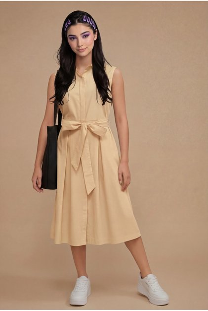 Shirt Dress Beige