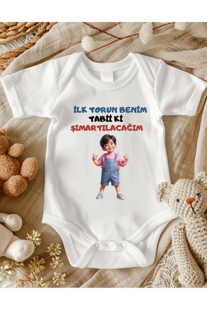 Fun Texts Baby Bodysuit 100% Cotton Men's Bodysuit