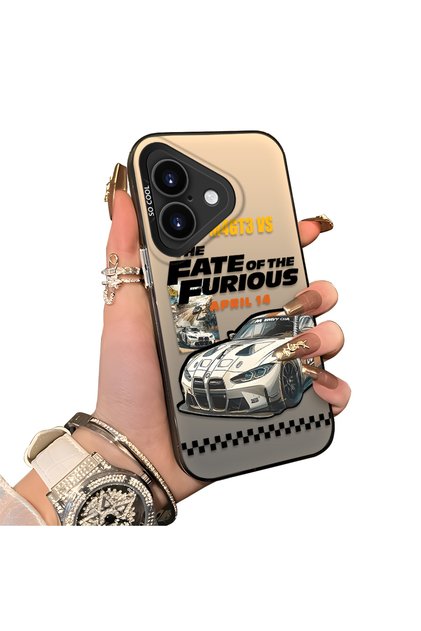iPhone 17 Compatible Hard Acrylic Back Silicone Edge Lens Protection Case