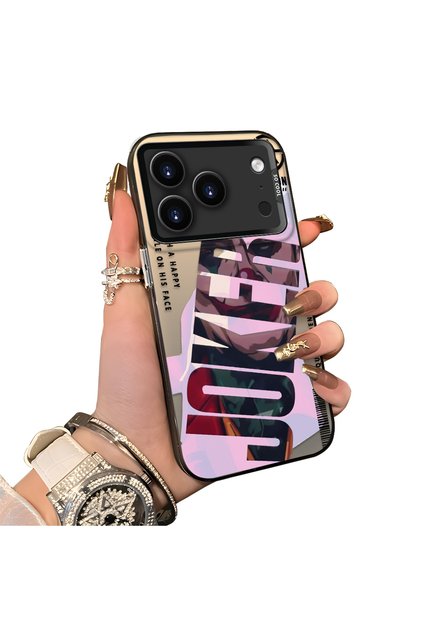 iPhone 17 Pro Max Compatible Hard Acrylic Back Silicone Edge Lens Protection Case