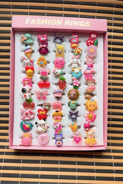 50 Children's Rings - Girls' Rings