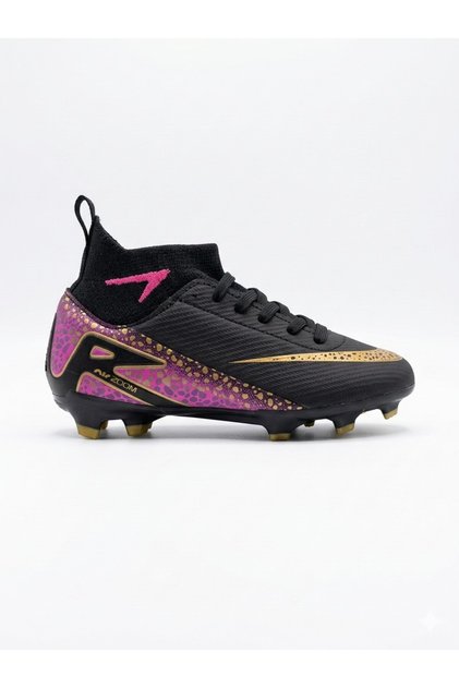La Liga Ll-K610 Black Rug Children's and Youth Football Boots Suitable for Field and Turf Use