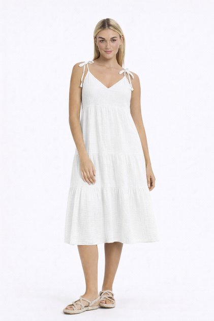 Women's Dress - Muslin Lirya Strap Dress - 3100