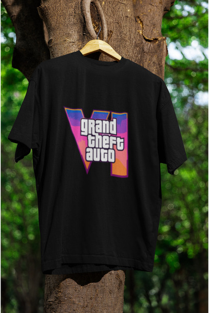 Gta Vi Printed Crewneck Pa Cotton Ov Oversized Alip Short Sleeve Unisex Tshirt
